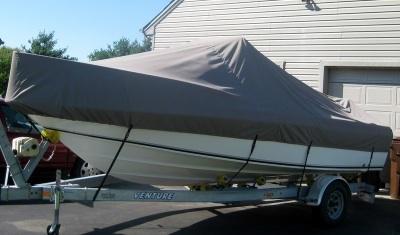 Boat cover 20' center console / boat poly guard / usa mfg / blue