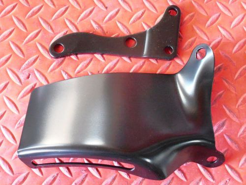 Alternator brackets small block chevrolet lwp set black short upper to manifold