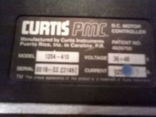 Find Golf Cart Curtis PMC DC Motor Controller 36-48 volt 1204-410 model