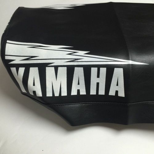 Yamaha, 1980-81, yz125 seat cover w/hannah lightning bolt - yam-sc-8081-yz125han