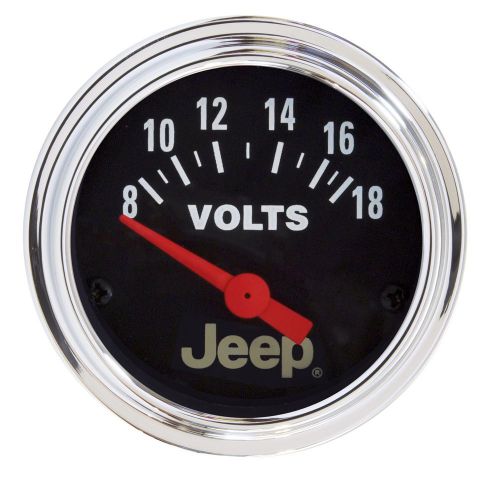 Autometer 880242 jeep electric voltmeter gauge