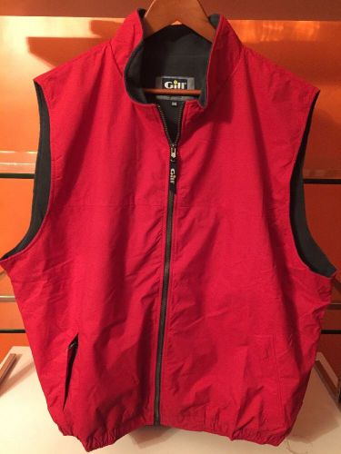 Sale nwot new gill yachting sailing sport vest red fleece lined mens 3xl england