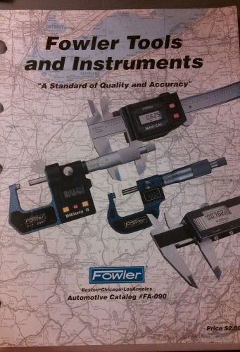 Vintage fowler literature lot micrometer,caliper,dial indicator more