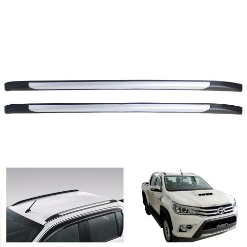 Roof bar rack silver line ornament fit toyota hilux revo pickup m70 m80 2015-on