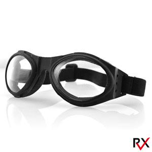 Bobster motorcycle bugeye  riding vented  clear goggles