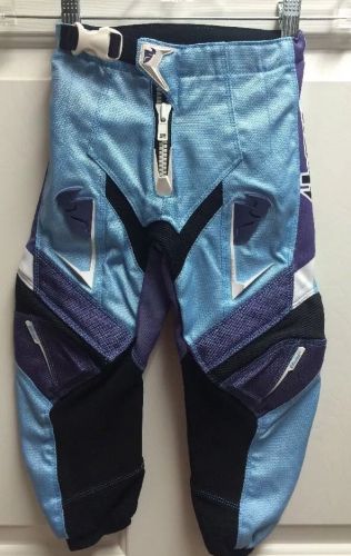 Thor racing, bmxmotorx pants - mx phase,blue/purple/black -youth size18- new wot