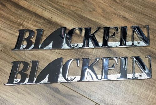 Blackfin boats chrome emblems