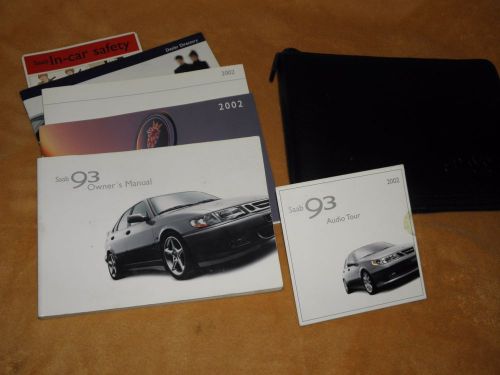 2002 saab 93 9-3 owners manual set