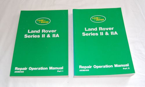 Land rover series 2 &amp; 2a repair shop manual ii &amp; iia 1959-1970