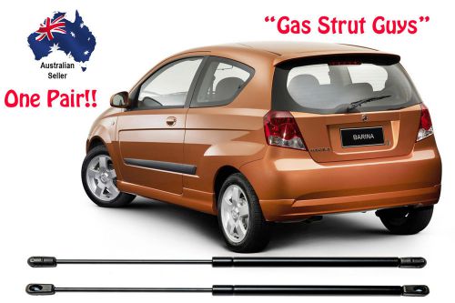2 x new gas struts suit holden barina tk model hatch 2006 to 2011 easy to fit!