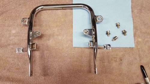 Banshee stock chrome rear grab bar with stainless mounting bolts