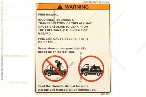 Kawasaki 56040-1261 label-warng,transport