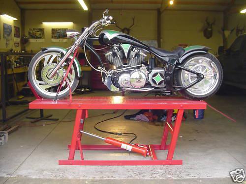 Motorcycle lift table plans! harley chopper bobber xs cb kz yamaha honda suzuki