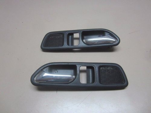 Jdm genuine honda 97-01 prelude type-s bb6 black door handle cups cover console