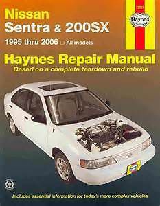 Haynes 72051 repair manual nissan sentra