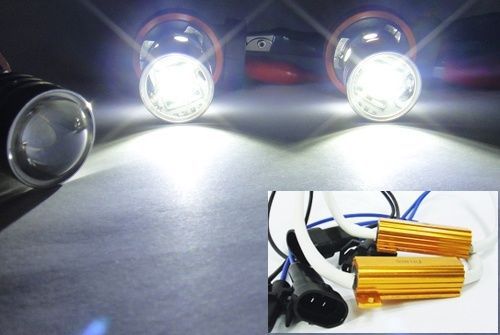 H11 h8 cree led projector fog lamp bulb driving light 7w white no error resistor