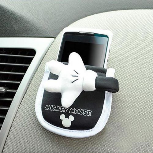 Smartphone glasses card holder pocket for car interior / mickey mouse