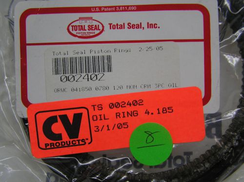 New 4.185 x 078 total seal chrome finish oil ring race je drag mahle 110813-34