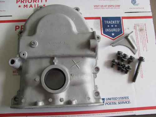 Ford fe timing cover with pointer and bolts 360 390 d2te 6059 aa, dated jan 72
