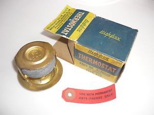 Vintage harrison thermostat #3126590 brass nos 170 degrees 33-52 pontiac 39 gmc