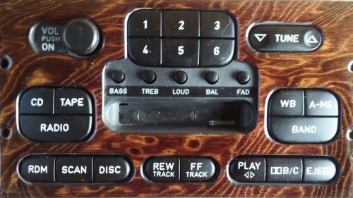 1997 saab 900 se radio am/fm cassettee player remanufactured 4224929 wood grain