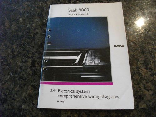 1990 saab 9000 electrical system, comprehensive wiring diagrams service manual