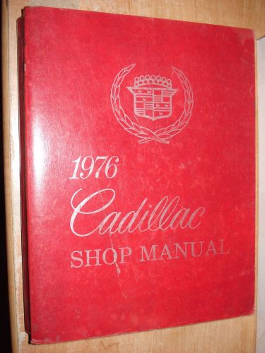 1976 cadillac shop manual original service book rare repair book oem book