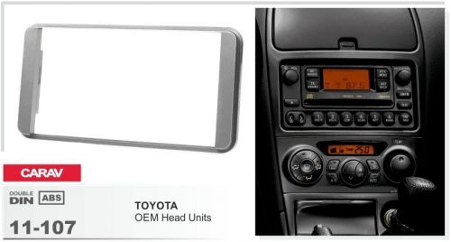 Carav 11-107 2-din car radio dash kit panel for toyota universal (silver)