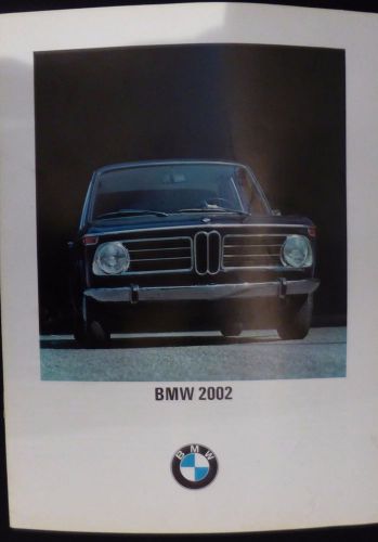 1969 bmw 2002 huge 12 page brochure near mint