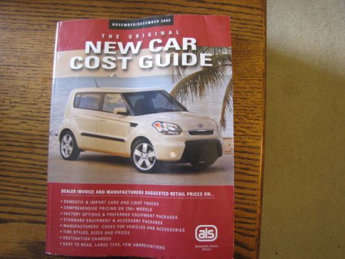 The original new car cost guide - november/december 2009