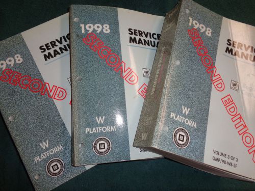 1998 buick regal / century shop manual set original gm service books!