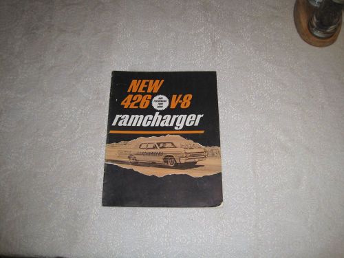 1964 dodge 426 v-8  ramcharger sales  brochure