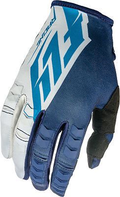 Fly racing kinetic gloves blue/white/navy sz 10 mx bmx mountain bike atv