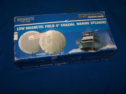Poloy-planar marine speakers, 4&#034; coaxial