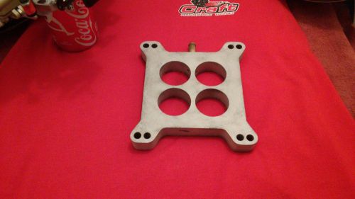 Holley 4 hole 1&#034; spacer plate holley 4150 4160 4 bbl. double pumper and marine