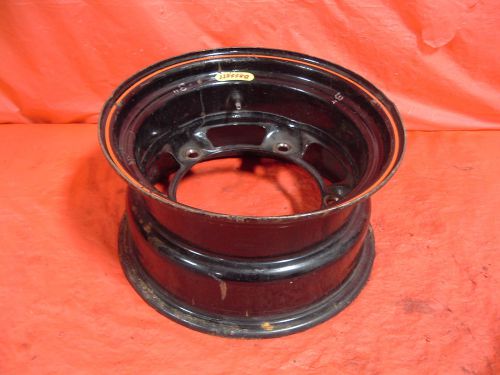 Bassett wide 5 wheel 3&#034; offset 15 x 8 black lefthander diamond aero howe hamke