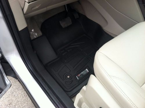Front row floor mats in black for 2013 - 2016 ford escape