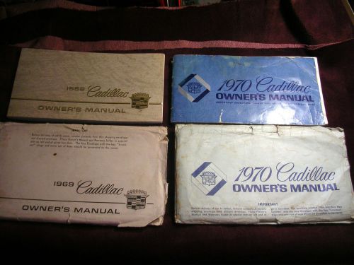 1969 &amp; 1970 cadillac owner manuals used hard to find!