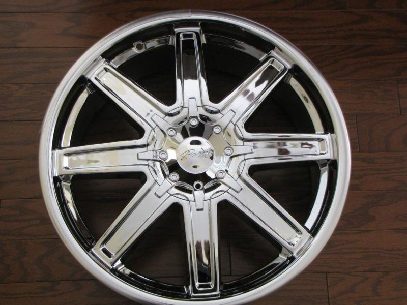 (4) pacer tenacious chrome wheels 18x7.5 (5x4.50/120) 777c-8755742
