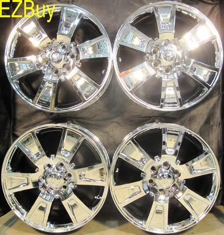20" ford f150 factory style set of chrome new wheels 3787 will fit 2004-2013
