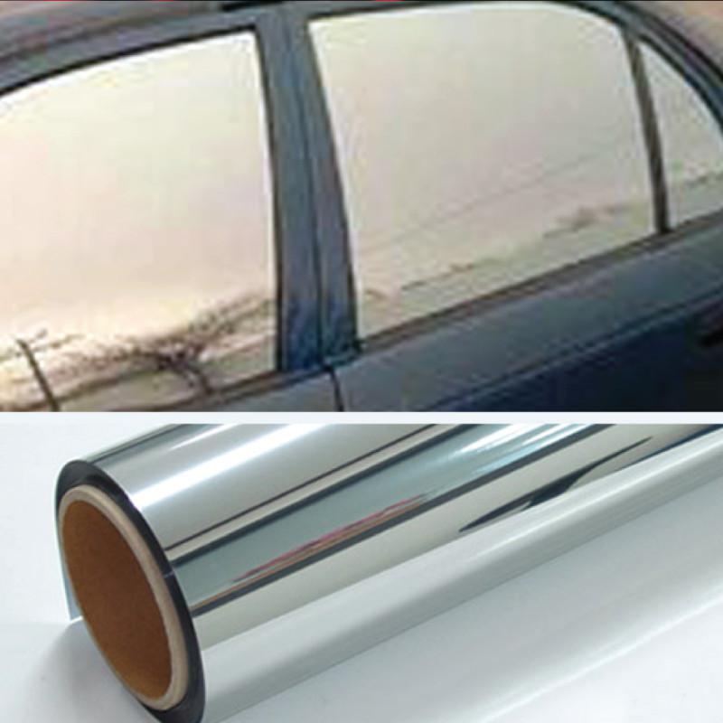 1 roll chrome mirror window tint film 10 feet x 36 inches lets in 20% light