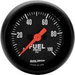 Autometer z series-fuel press gauge 2-1/16 electric 100 psi w/ 1/8 sender 2663