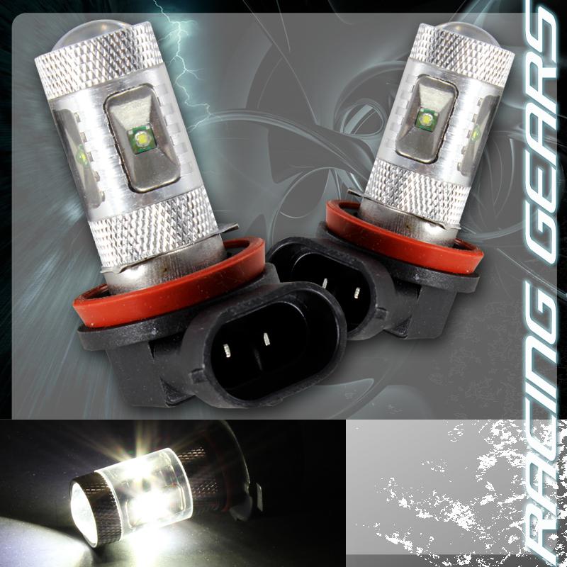 2x mercedes benz cree h11 white 6 led 30w projector low beam fog lights bulbs