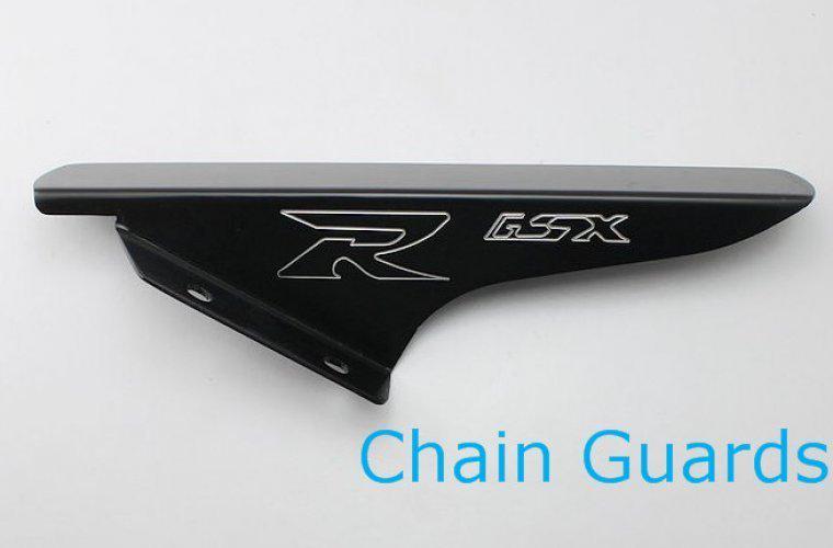 Motorcycle black chain guards cover fit 2004 2005 suzuki gsx-r gsxr 600 750 