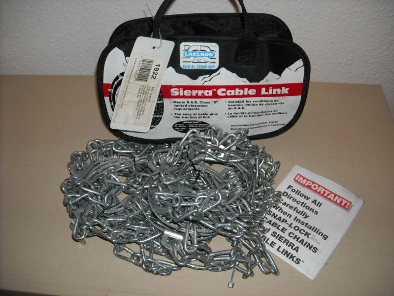 Sierra cable link tire snow chains, 1922 - never used