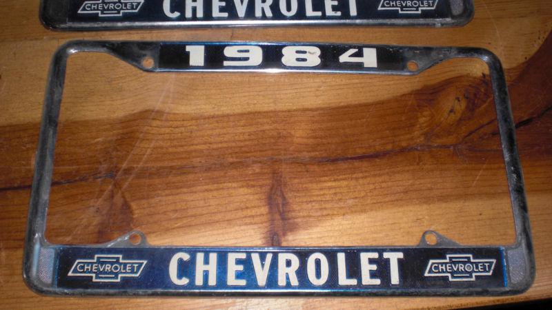 1984 chevy car truck chrome license plate frame