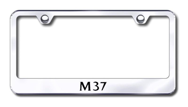 Infiniti m37  engraved chrome license plate frame made in usa genuine