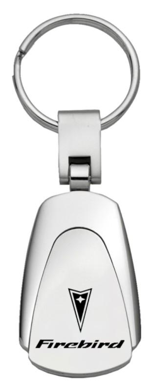 Gm firebird chrome teardrop keychain / key fob engraved in usa genuine