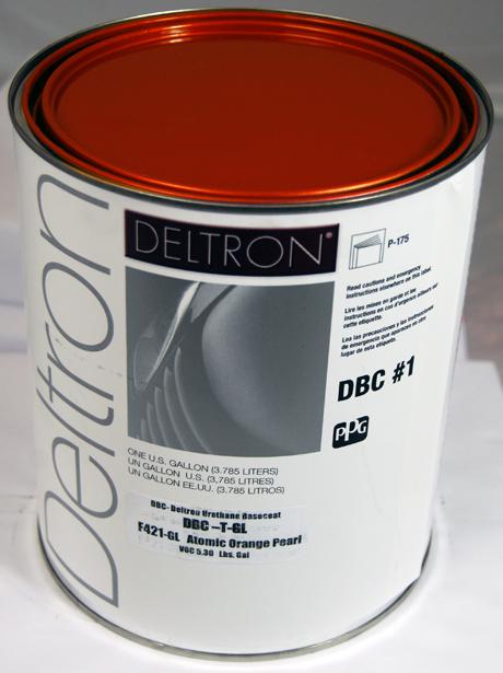 Find PPG DBC Deltron Basecoat Atomic Orange Pearl Gallon Auto Paint in