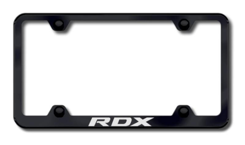 Acura rdx wide body laser etched license plate frame-black made in usa genuine